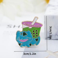 Men's Bubble Tea Lapel Pin