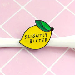 Fruit Lemon Creative Jewelry Brooch for Men