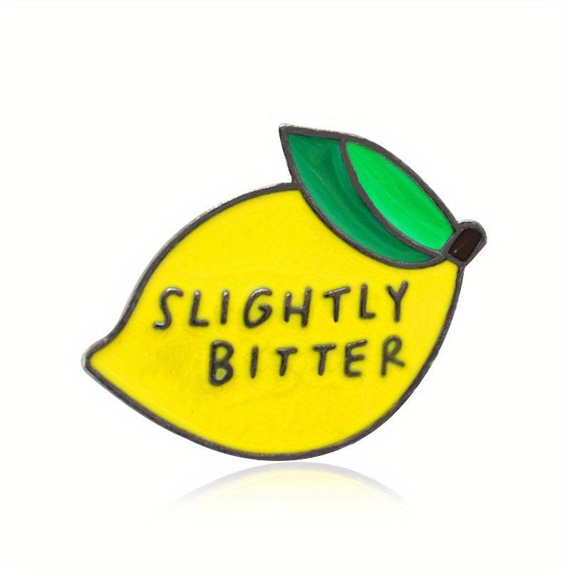 Fruit Lemon Creative Jewelry Brooch for Men