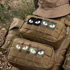 Reflective Luminous Cat Eye Velcro Buckle Backpack Hat