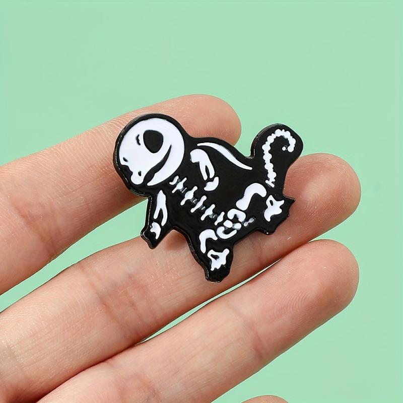 Skeleton Turtle Enamel Pin for Men