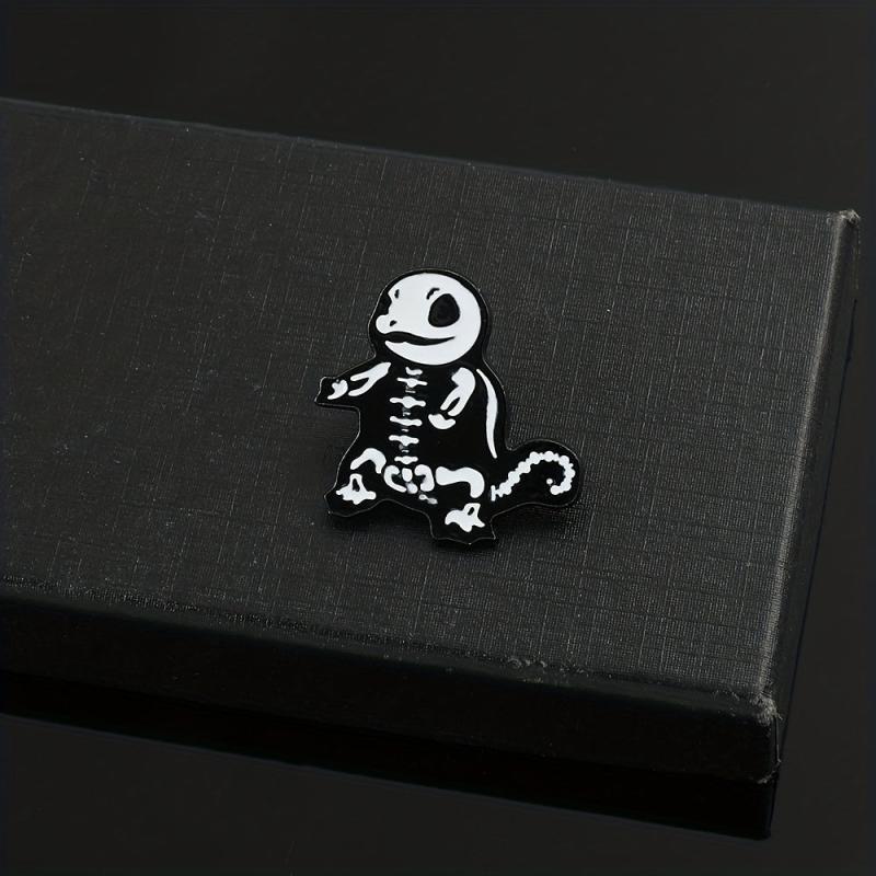 Skeleton Turtle Enamel Pin for Men