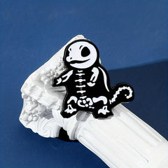 Skeleton Turtle Enamel Pin for Men