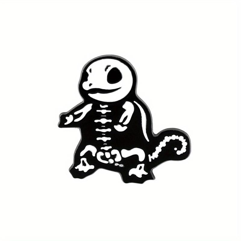 Skeleton Turtle Enamel Pin for Men