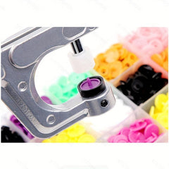 360PCS Plastic Snap On Buttons and Tool Set, 24 Colors for Men