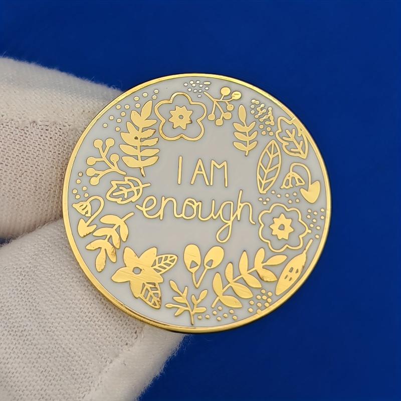I Am Enough Mental Health Awareness Enamel Brooch Pins