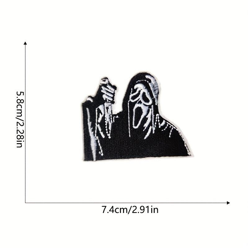 8pcs Halloween Iron On Patches Embroidered Applique Repair Patch DIY Craft