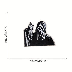 8pcs Halloween Iron On Patches Embroidered Applique Repair Patch DIY Craft