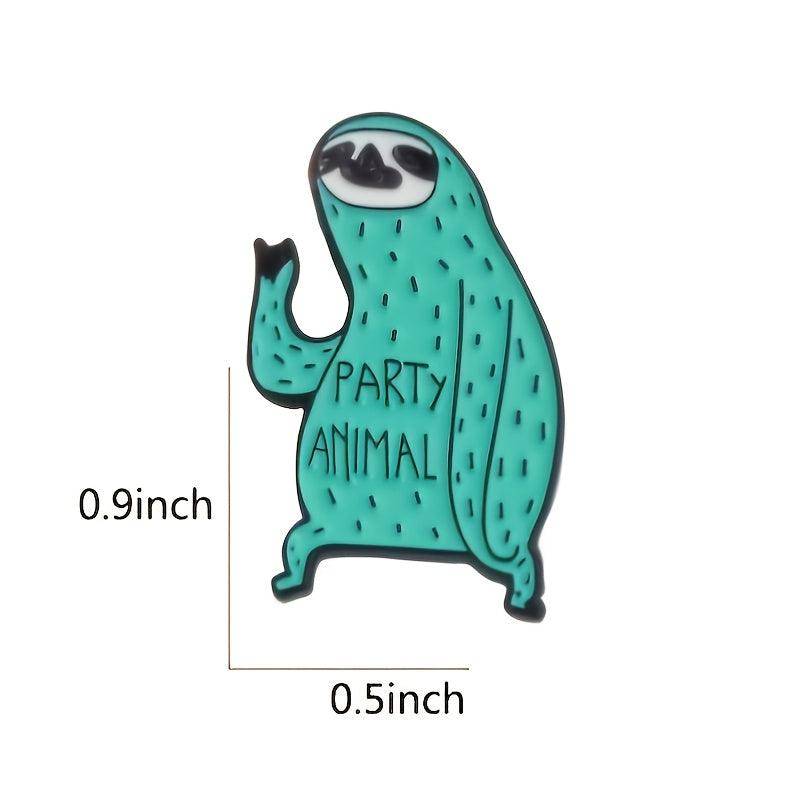 Men's Green Animal Pattern Zinc Alloy Pin
