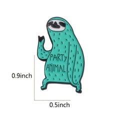 Men's Green Animal Pattern Zinc Alloy Pin
