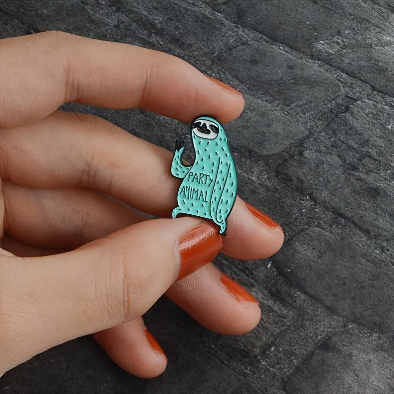 Men's Green Animal Pattern Zinc Alloy Pin