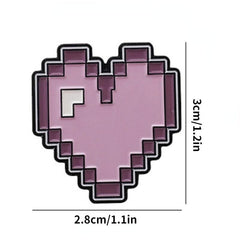 Game Tape Cartoon Brooch and High Brooch Set