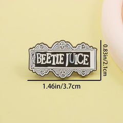 Beetle Juice Casual Novel Brooch Pin