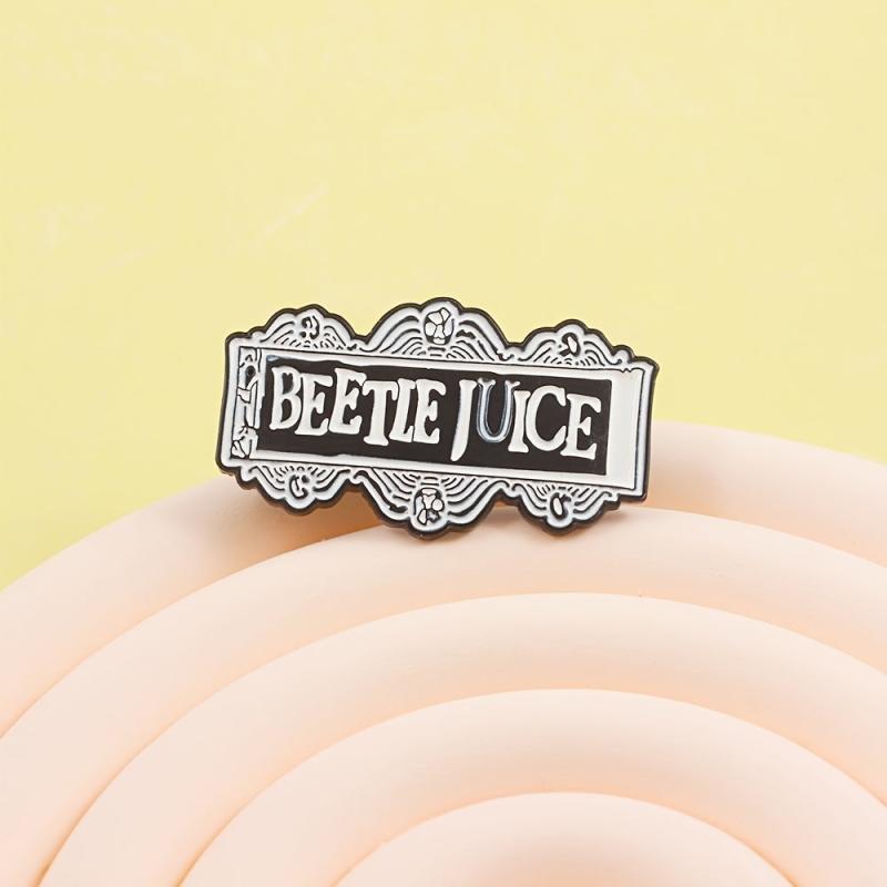 Beetle Juice Casual Novel Brooch Pin