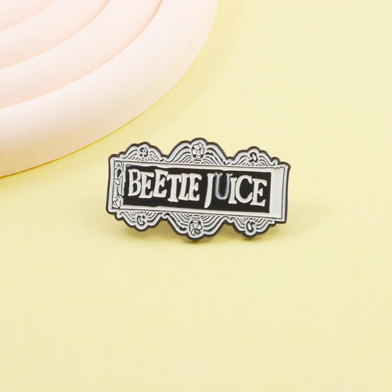 Beetle Juice Casual Novel Brooch Pin