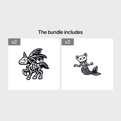 Punk Enamel Pin Badges Set