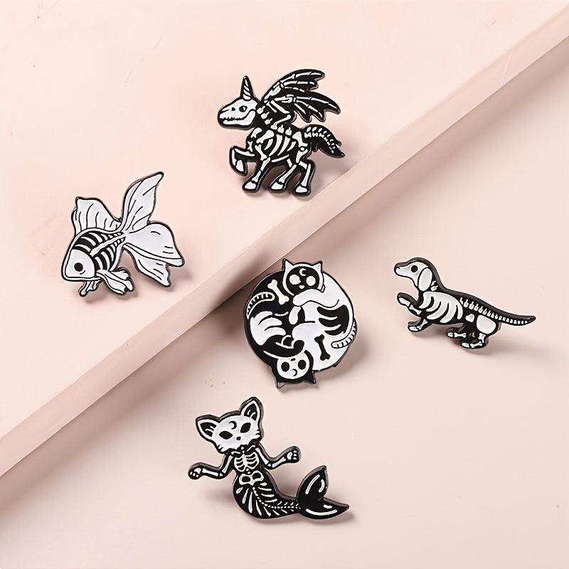 Punk Enamel Pin Badges Set