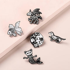 Punk Enamel Pin Badges Set