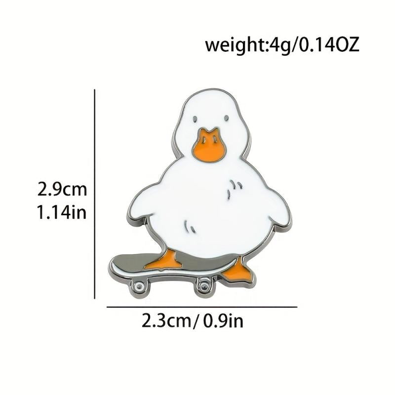 Duck Flat Billed Pin Cartoon Yellow Duck All Sports Series Metal Pin