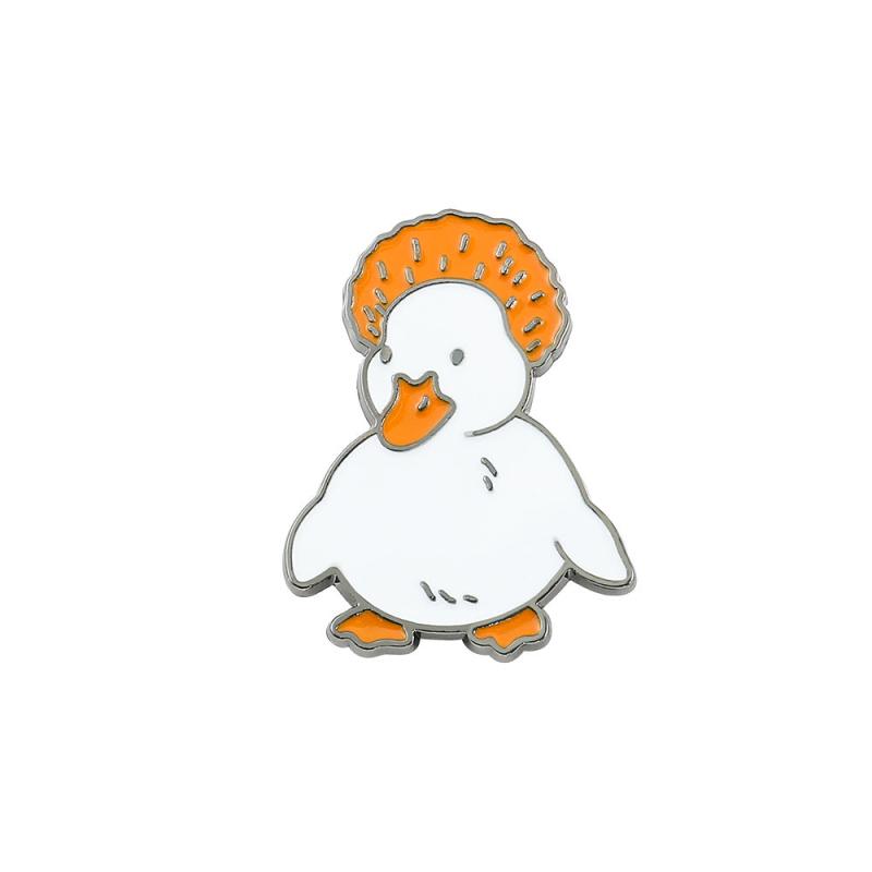 Duck Flat Billed Pin Cartoon Yellow Duck All Sports Series Metal Pin