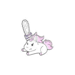 5pcs Cartoon Alloy Paint High Unicorn Brooch Pink Skull Pony Collar Pin