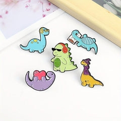 Dino Enamel Pins Animal Brooches for Kids Backpack