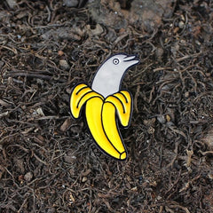 Cartoon Banana Brooch Pin Funny Fruit Lapel Badge Jewelry
