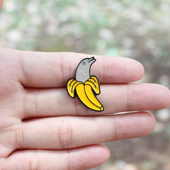 Cartoon Banana Brooch Pin Funny Fruit Lapel Badge Jewelry