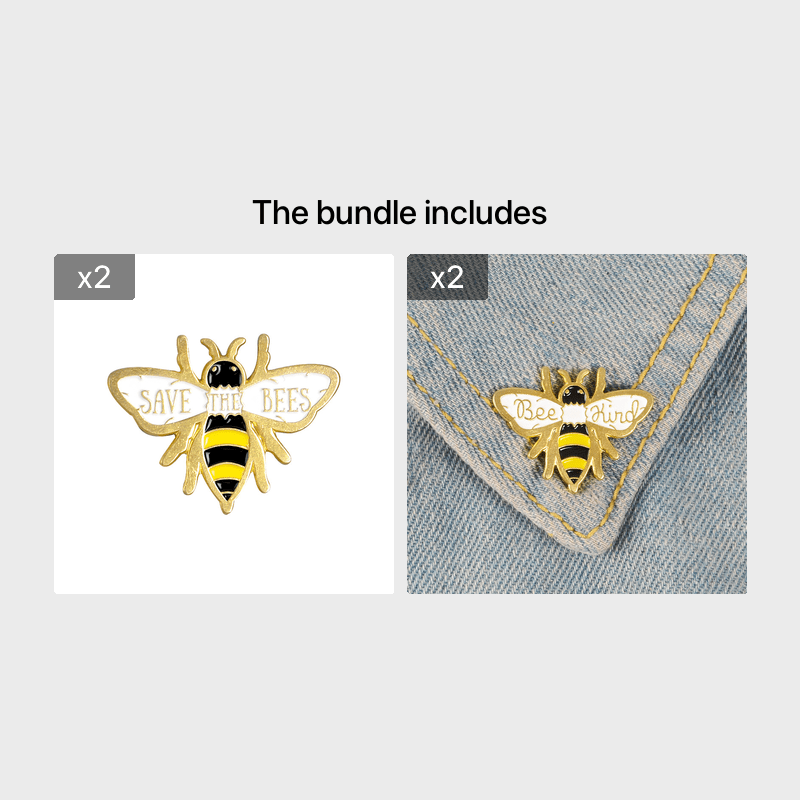Cartoon Bee Pin Enamel Bee Oil Drop Brooch