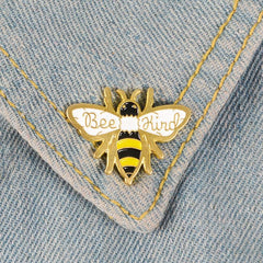 Cartoon Bee Pin Enamel Bee Oil Drop Brooch
