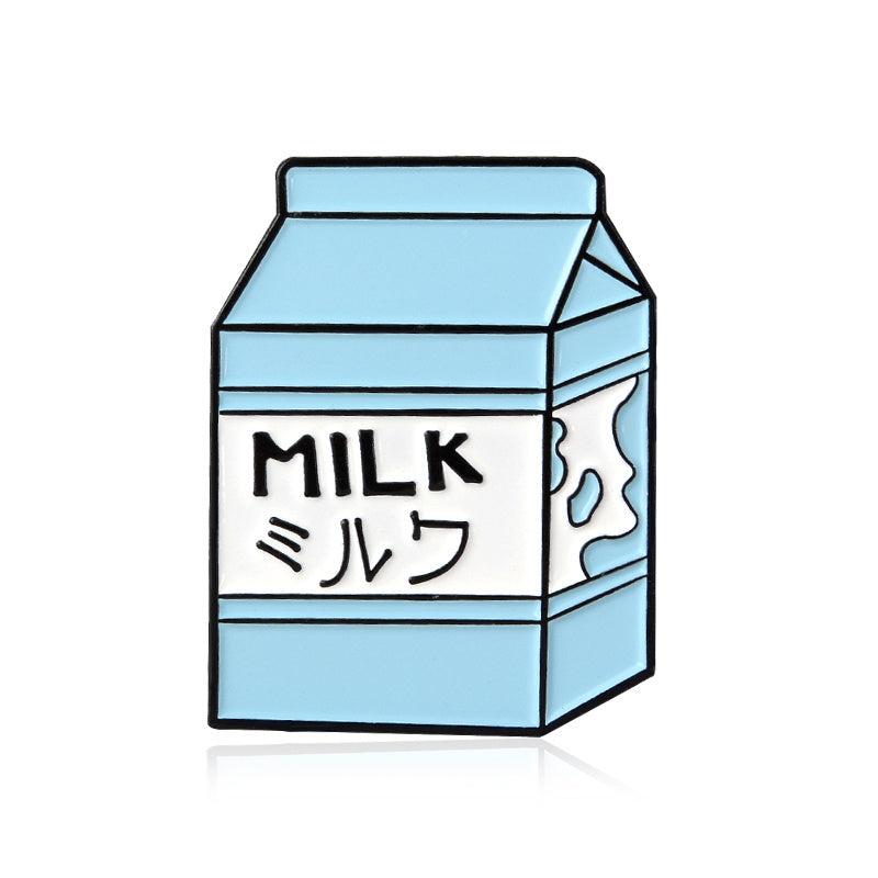 CRYBABY TEARS Milk Tea Brooch with Ice Cream Cup Design