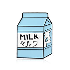 CRYBABY TEARS Milk Tea Brooch with Ice Cream Cup Design