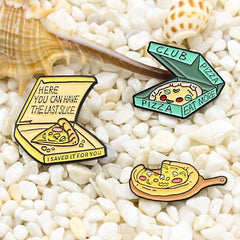 Cartoon Pizza Series Brooch - Last Slice Pizza Club