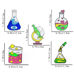 Men's Chemical Lab Brooch for Backpack