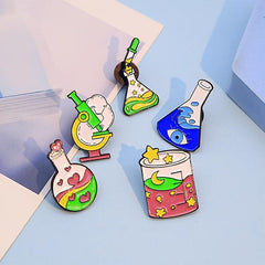 Men's Chemical Lab Brooch for Backpack