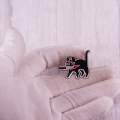 Cat With Brooch Costume Accessory