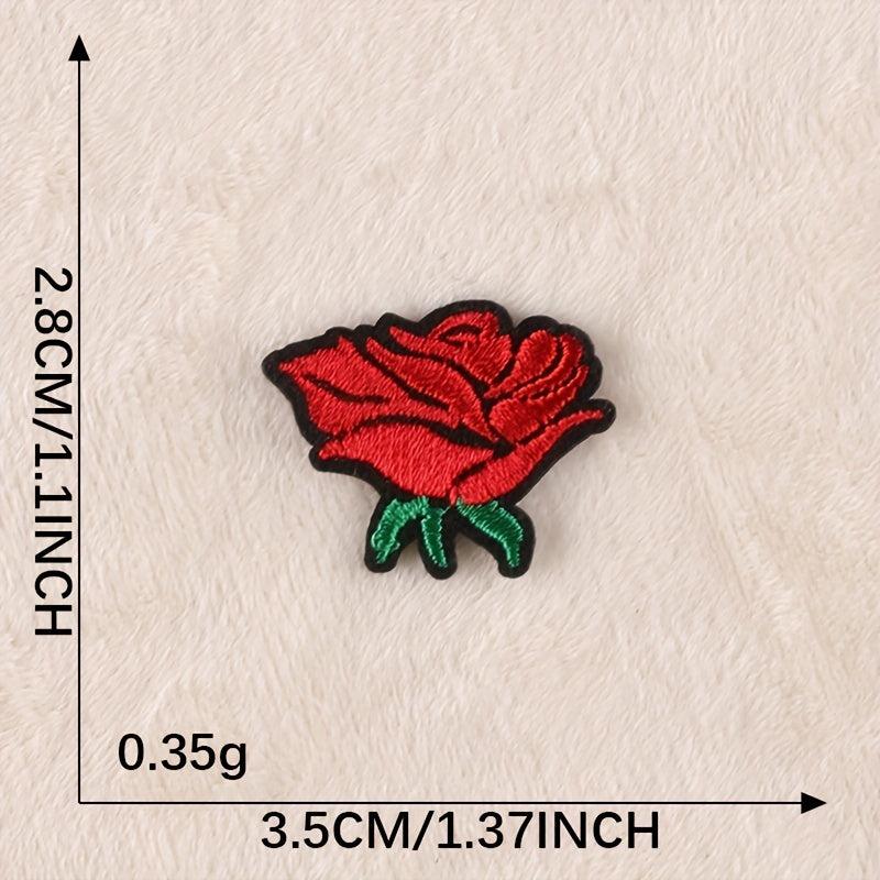 4pcs Boys Snake Flower Embroidery DIY Patch for Clothes B