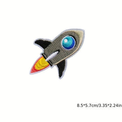 26pcs Planet Pattern Embroidered Patch Sew On Embroidered Applique Repair Patch