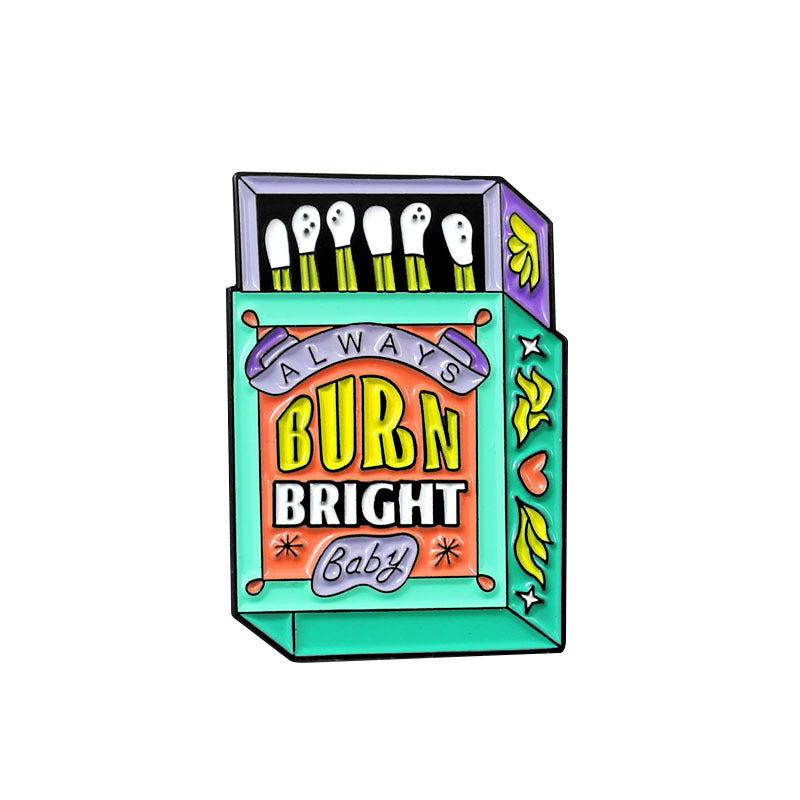 Coffin Match Brooch Cartoon Pins For Jackets