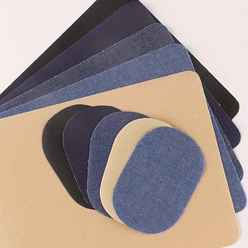 30pcs Denim Elbow Sticker Shirt Coat Elbow Sticker Pants Knee Patches For Men