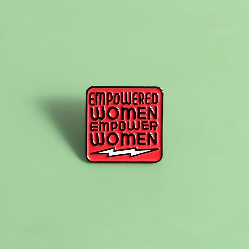 Empowered Women Red Brooch