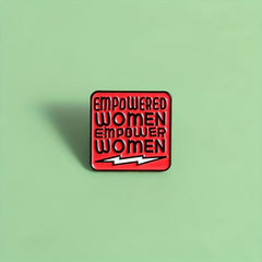 Empowered Women Red Brooch