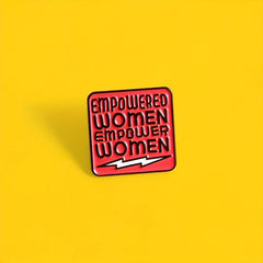 Empowered Women Red Brooch