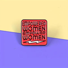 Empowered Women Red Brooch