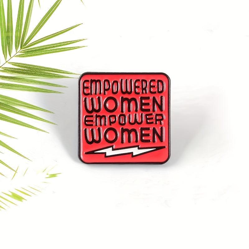 Empowered Women Red Brooch