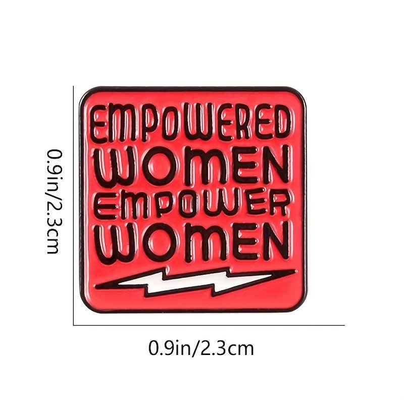 Empowered Women Red Brooch