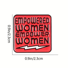 Empowered Women Red Brooch