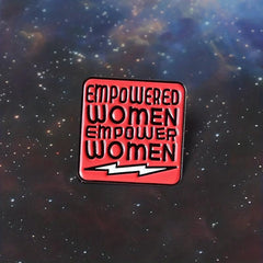 Empowered Women Red Brooch