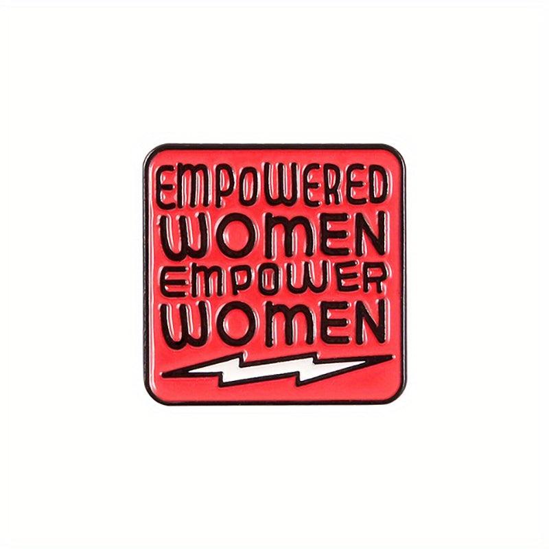 Empowered Women Red Brooch