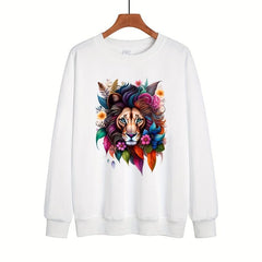 Colorful Lion DIY Patches Iron On Sublimation Stickers Heat Press Decals Sublima